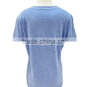 Wholesale Top Quality Men's and Women's T-shirt, Hot Selling Short Sleeves Custom T-shirt, Popular Poly Heather T-shirt in Usa thumbnail-2