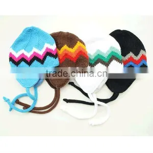 Knitted Earflap Hat thumbnail-1