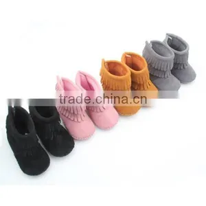 Mix 4 Colours Suede Leather Kids Boots Wholesale thumbnail-2