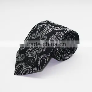 Top Grade Nature Silk Cashew Pattern Standard Size Woven Necktie thumbnail-1