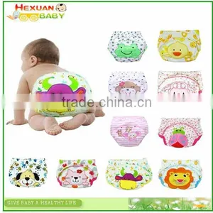 100% Cotton Embroidery Animal Patterns Baby Trainer Potty Training Pants thumbnail-1