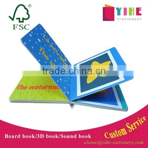 Hardcover Book Printing Custom Special-shape Children Carton Board Book Hot Stamping thumbnail-1