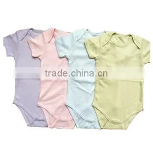 2015 Hot Sale Newborn Baby Romper Short Sleeve 100% Cotton Bodysuit thumbnail-1