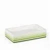 Fashion Green Stripe Pottery Soap Dishes Ceramic Pottery Soap Dish thumbnail-1