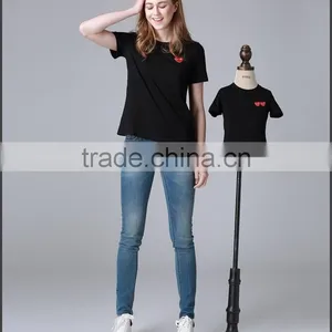 High Fashion Wholesale Mommy and me Custom Shirt Round Neck New Style Pant Shirt thumbnail-4
