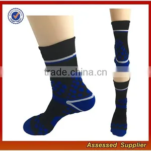 Best Quality Custom Graduated Ankle Compression Sport Crew Socks for Running JH52 thumbnail-2