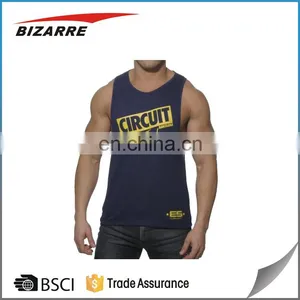 Vest With Extreme Racer Back/Personalized Custom Mens String Gym Singlets/Printing Your Logo Custom Men's Gym Singlet thumbnail-4
