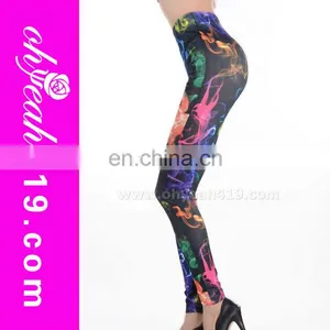 Sexy Ladies Tight Colorful Printed Leggings Cheap Wholesale thumbnail-1