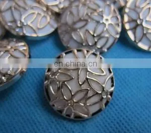 ELECTROPLATED WOMEN CLOTHES BUTTONS TWO SORTS OF BUTTON FASHION NET FLOWER BUTTON thumbnail-3