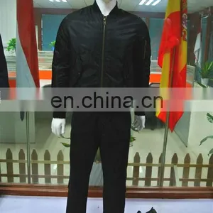 Wholesale Hot Selling Black Bomber Army Jacket for Military thumbnail-2