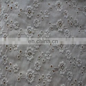 100% Cotton Embroidery Eyelet Fabric for Garment thumbnail-1
