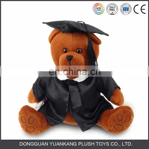 Uniform Stuffed Graduation Teddy Bear Plush Doll Toy for Ceremony Gifts With Glasses thumbnail-1
