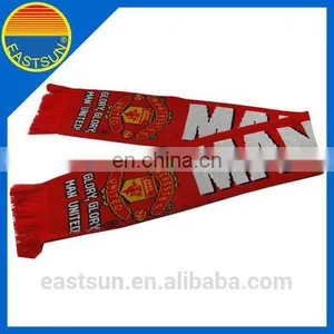 Supply Gift Knitted Jacquard Football Team Soccer Fan Scarf thumbnail-3