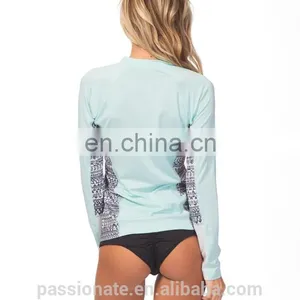 Factory Direct Sale Custom Logo Long Sleeve Mma Anti UV Women Rash Guard thumbnail-2