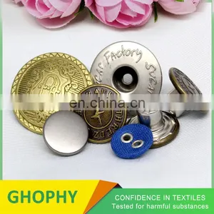 Hot Sale Metal Jean Jacket Tack Buttons thumbnail-6