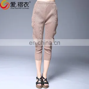 2016 New Arrival Factory Supply Khaki and Black Female Crop Jeans Thick Girls Tight Jeans Pants thumbnail-2