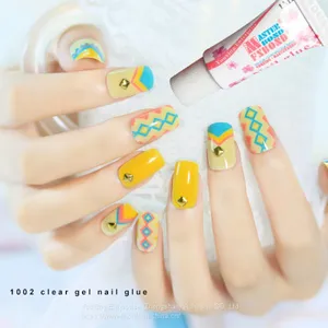1g Clear Gel Adhesive Nail Glue With Bonding Diamond thumbnail-1