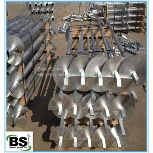 More Powerfull Round Shaft Screw Piles Underpinning the Wall thumbnail-1