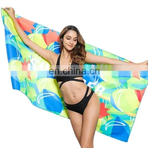 Printed Microfiber Towel Beach Microfiber Outdoor Sports Quick-drying Towel thumbnail-1