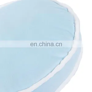 High Quality Light Blue Round Plush Decoration Cushion Round Cake Stuffed Chair Pad Car Seat Cushion thumbnail-7