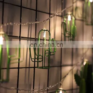 Christmas Outdoor Decorative LED Green Cactus String LED Lights Desert Fun Party Light thumbnail-3