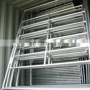 Cattle Fence and Field Guard Rail Made of Galvanized Steel Tubing or Steel Pipe With Powder Coated Surface thumbnail-1
