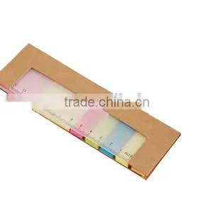 Kraft Paper Cover Sticky Notes With Ruler thumbnail-1