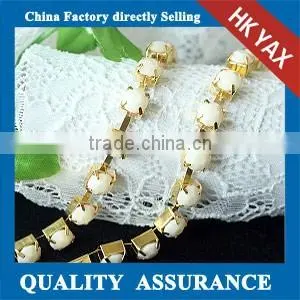 Y1118 China A Quality Crystal Rhinestone Cup Chain;crystal Cup Chain Trimming;cheap Crystal Cup Chain thumbnail-1