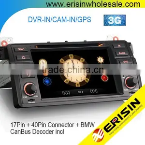 Erisin ES7146B 7" 1 Din Car DVD Player for E46 3er 318 320 325 thumbnail-1