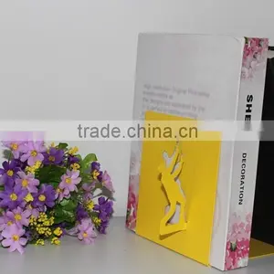 Metal Book Ends With 3D Pattern L1003 thumbnail-1