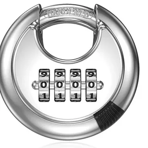 Cheap Hot Sale Good Quality High Security 70mm Round Disc Combination Padlock thumbnail-1