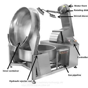Fully Automatic Electric Induction Cooking Equipment Cooking Machine for Food Processing thumbnail-3