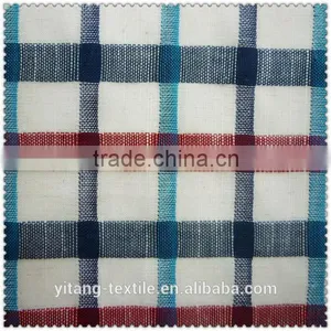 Hot Sale Check Linen Shirt Fabric thumbnail-1
