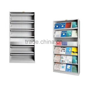 (DL-B1 )5 Layers Foldable Metal Display Rack for Newspaper or Magazine/ Storage Metal Book Rack thumbnail-1