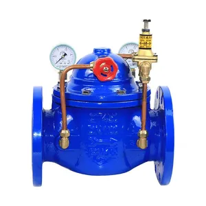High Quality Cast Iron Hydraulic Control Valve, Adjustable Flange Control Valve and Pressure Reducing Valve thumbnail-1