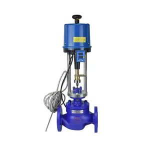 Manufacturer Wholesale Electric Temperature Regulating Valve Durable Flange Regulating Valve thumbnail-1