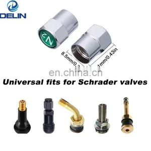 Car Brass Copper Tire Wheel Valve Stems Air Dust Cover Cap Customized Your Car Logo thumbnail-5