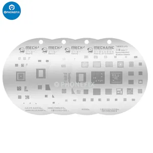 Mechanic Rounded Hole Composite Stencils Set for Samsung Phones thumbnail-1