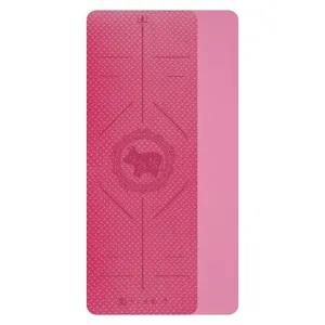 Custom Print Logo Eco-friendly Thick Anti Slip Tpe Yoga Mat Manufacturer thumbnail-1