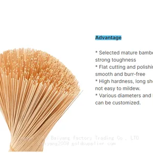1.3mm 9inch 12inch Natural Bamboo Incense Sticks Bamboo Stick, Bamboo Skewer, Bamboo Product, 8 Inch Bamboo, 12 Inch Bamboo thumbnail-1