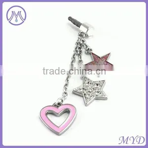 Enamel Metal Dangle Charm Phone Anti Dust Plug for Earphone thumbnail-3