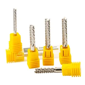 Solid Carbide 3.175/4/6mm Corn Teeth End Milling Machine CNC Circuit Board Carbon Fiber Cutting Tool With OEM Support thumbnail-2