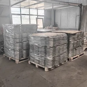 High Quality Galvanized Steel Wire Mesh Barbed Wire Fence Roll Good Corrosion Resistance thumbnail-6