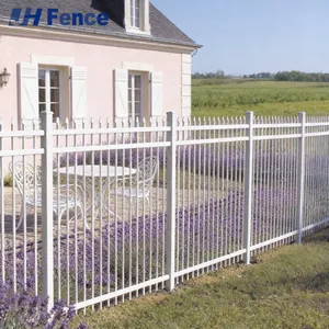 Corrosion-Resistant Powder Coated Steel Fence With Color-Matched Hardware thumbnail-5