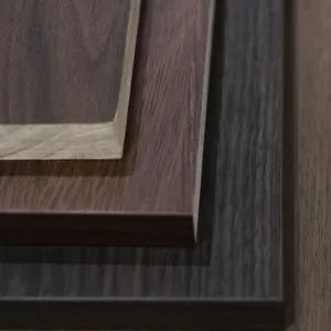Hangmei Black Walnut Color Solid Wood Paint-free Board, 15/18/20mm Thick Large Board With Pure Rubber Wood Finger-jointed Board as Substrate thumbnail-2