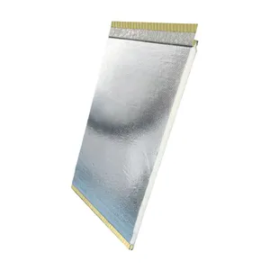 Wall Panel Exterior Waterproof Polyurethane Sandwich Panel Building Boards of Metal Siding thumbnail-3