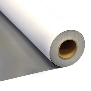 No Curling PET Grey Back Banner Film (340gsm) Coated for Solvent and HP Latex Inkjet Printing – 914mm x 50m Roll thumbnail-1