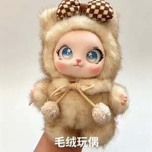 Star Eyes Fluffy Doll Keychain thumbnail-3