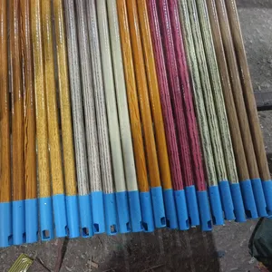 Hot Sale PVC Cover Mop Handle Wooden Broom Stick Wooden Floor Mops Palos De Escoba Cleaning thumbnail-5