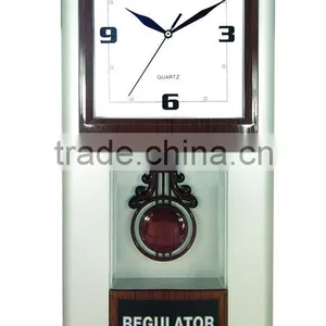 Plastic Quartz Pendulum Wall Clock thumbnail-1